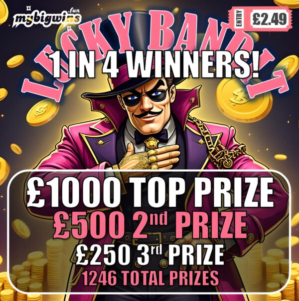 Lucky Bandit 1in4 Win Chance